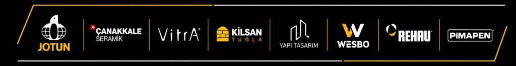 Enhart İnşaat çözüm ortakları ve projelerinde kullanılan kaliteli marka logoları
